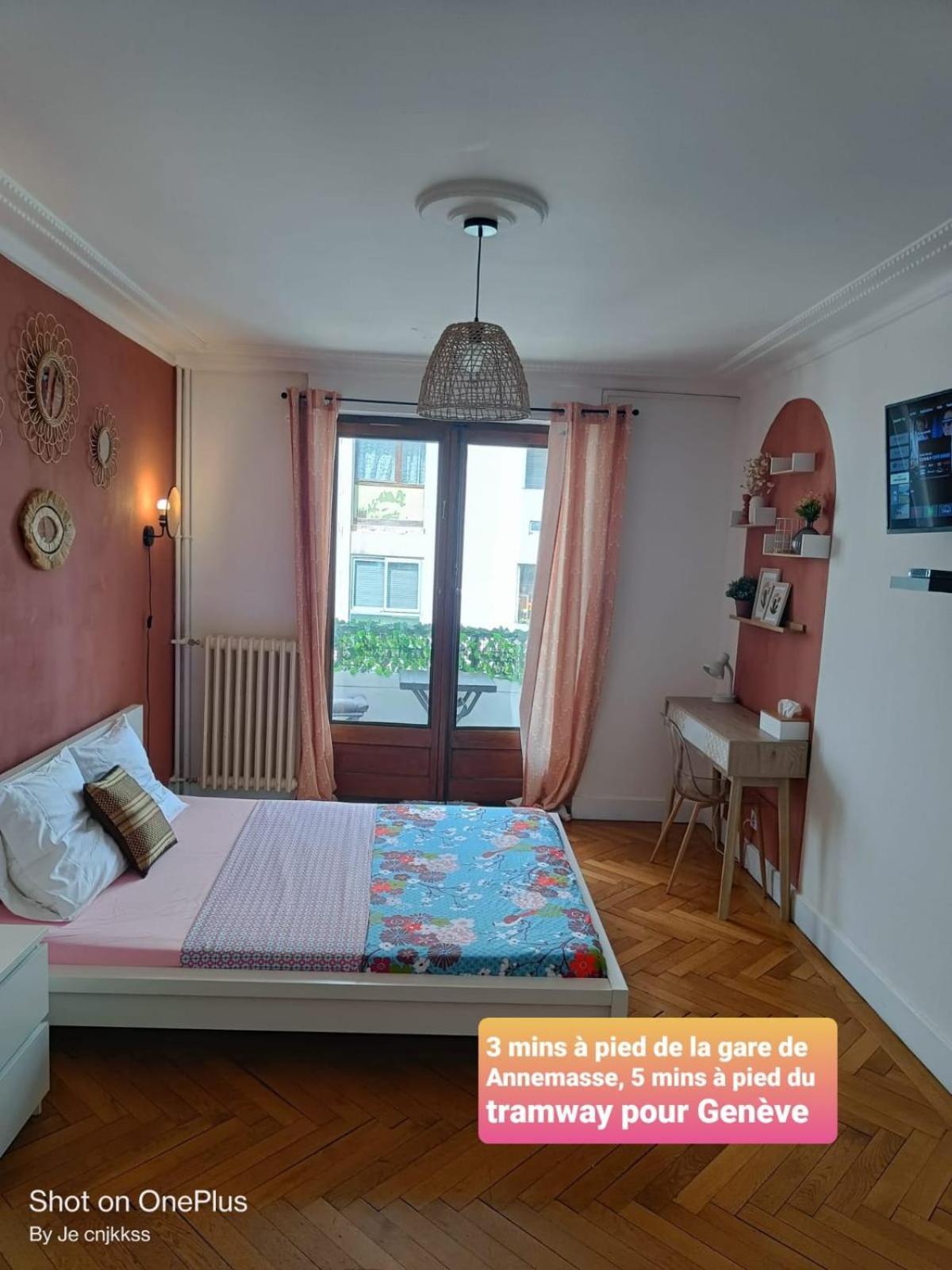 Belle Chambre D'Hote Avec Balcon Prive - 3 Mins Gare Annemasse - Geneve Acces Direct Экстерьер фото